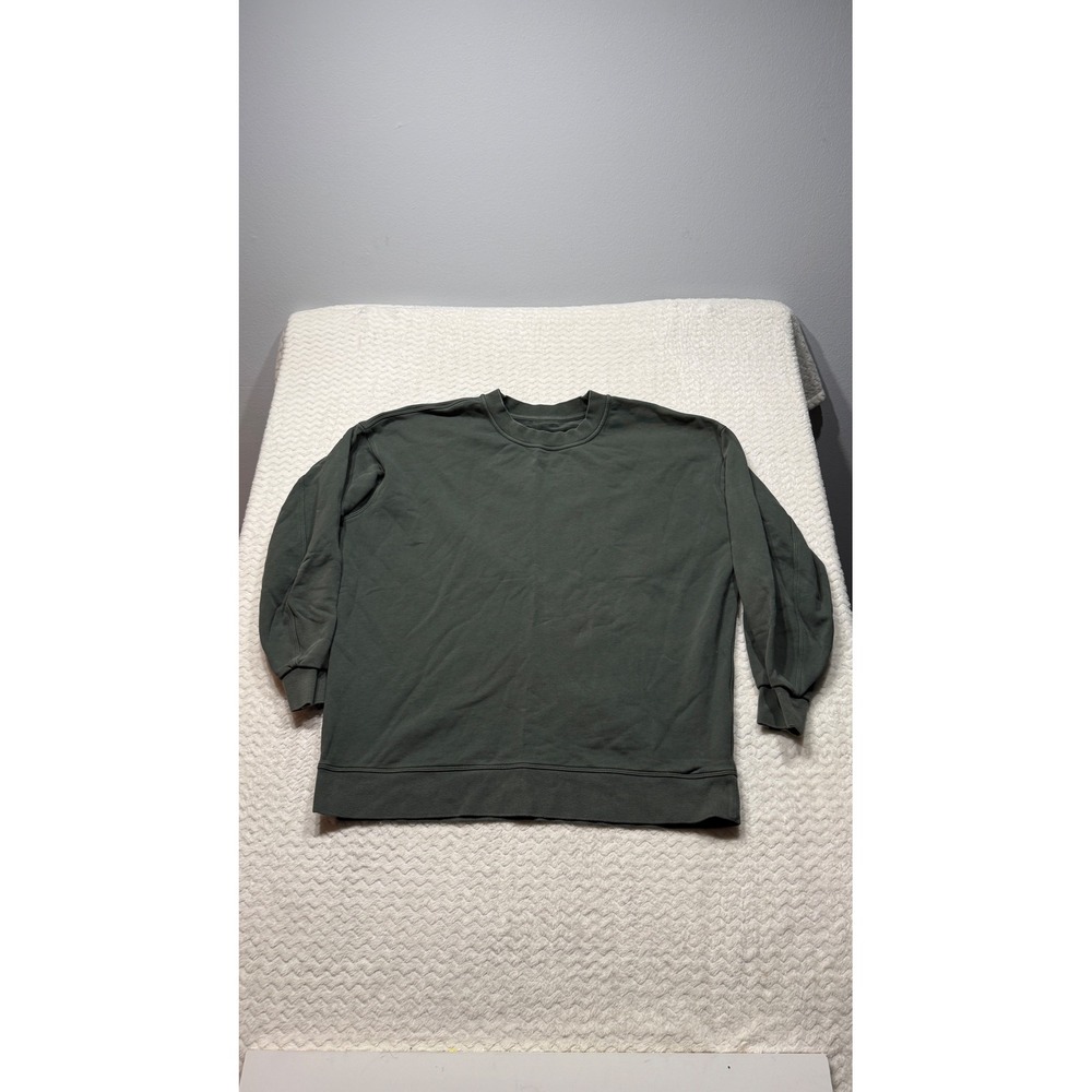 Lululemon Perfectly Oversized Crewneck Sweatshirt Dark Forest Green Pullover